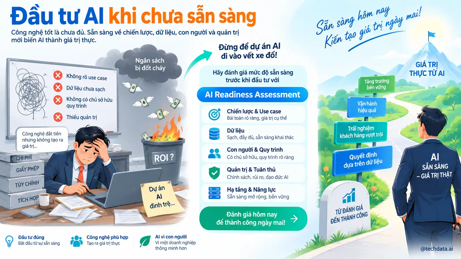 Rủi ro đầu tư AI khi chưa sẵn sàng