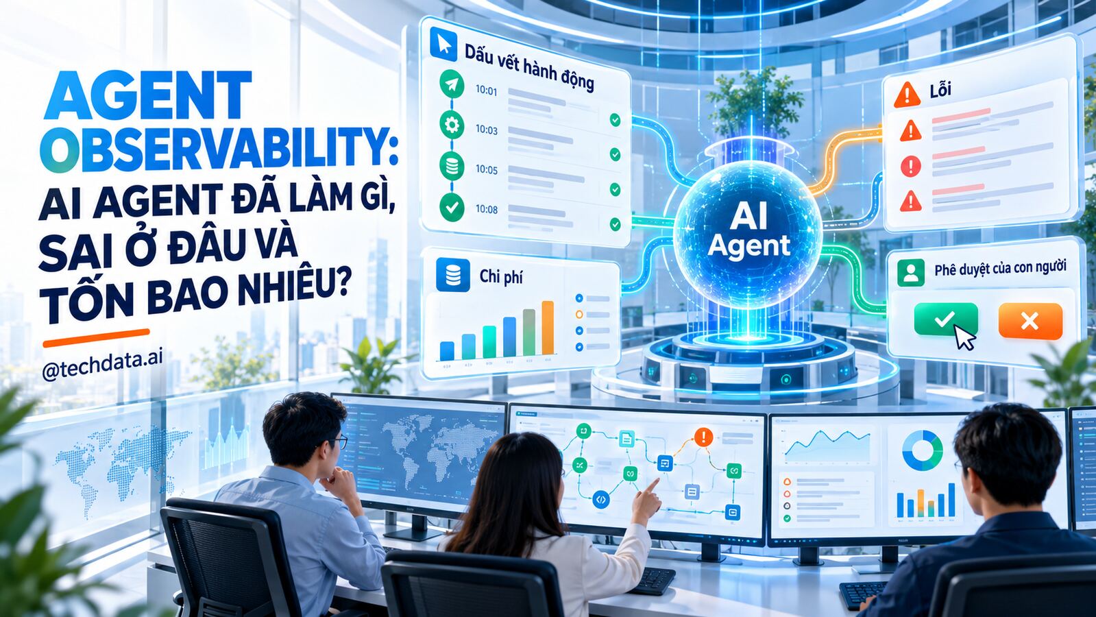 Agent Observability giám sát hành động, lỗi và chi phí AI Agent