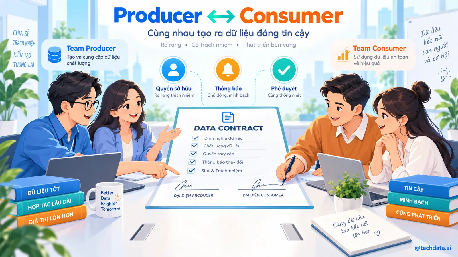 Phối hợp Data Producer và Data Consumer