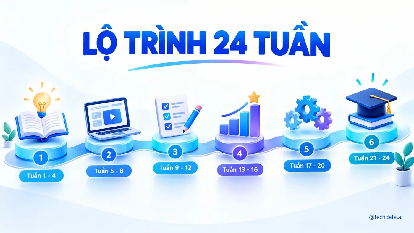 Lộ trình học Agentic AI Engineer trong 24 tuần
