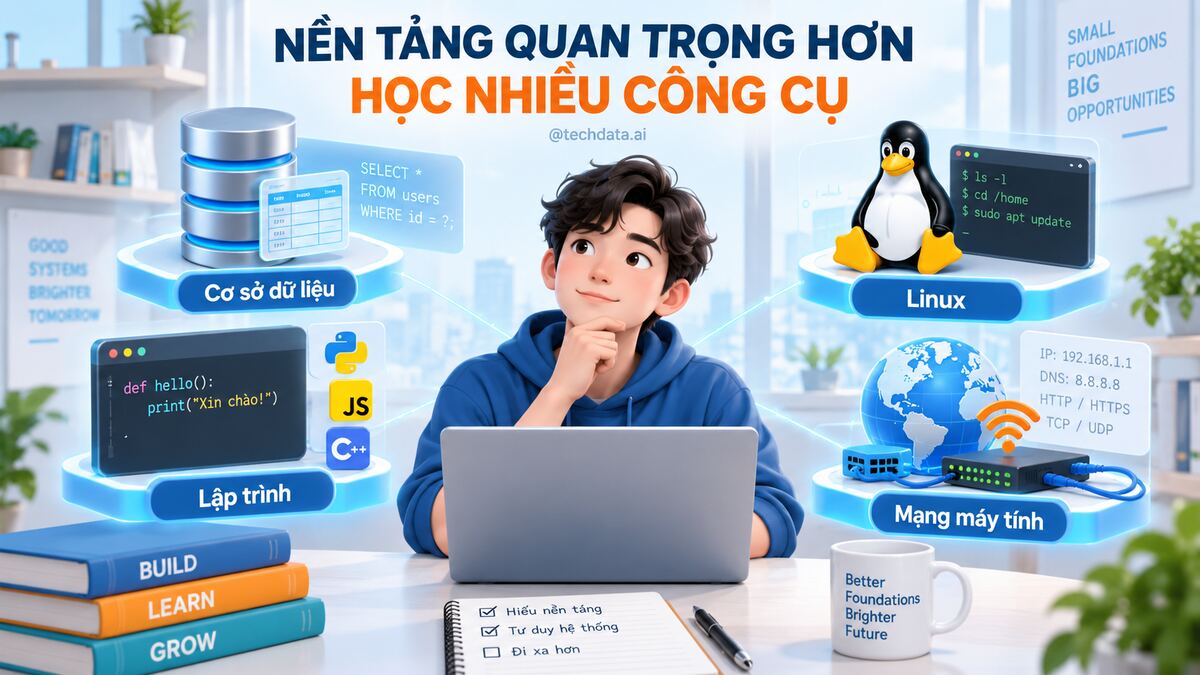 Nền tảng SQL, Python và dữ liệu cho người mới học Data Engineer