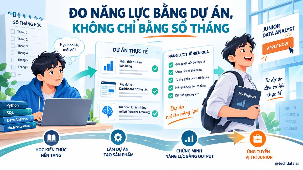 Dấu hiệu sẵn sàng làm dự án và ứng tuyển Data Engineer