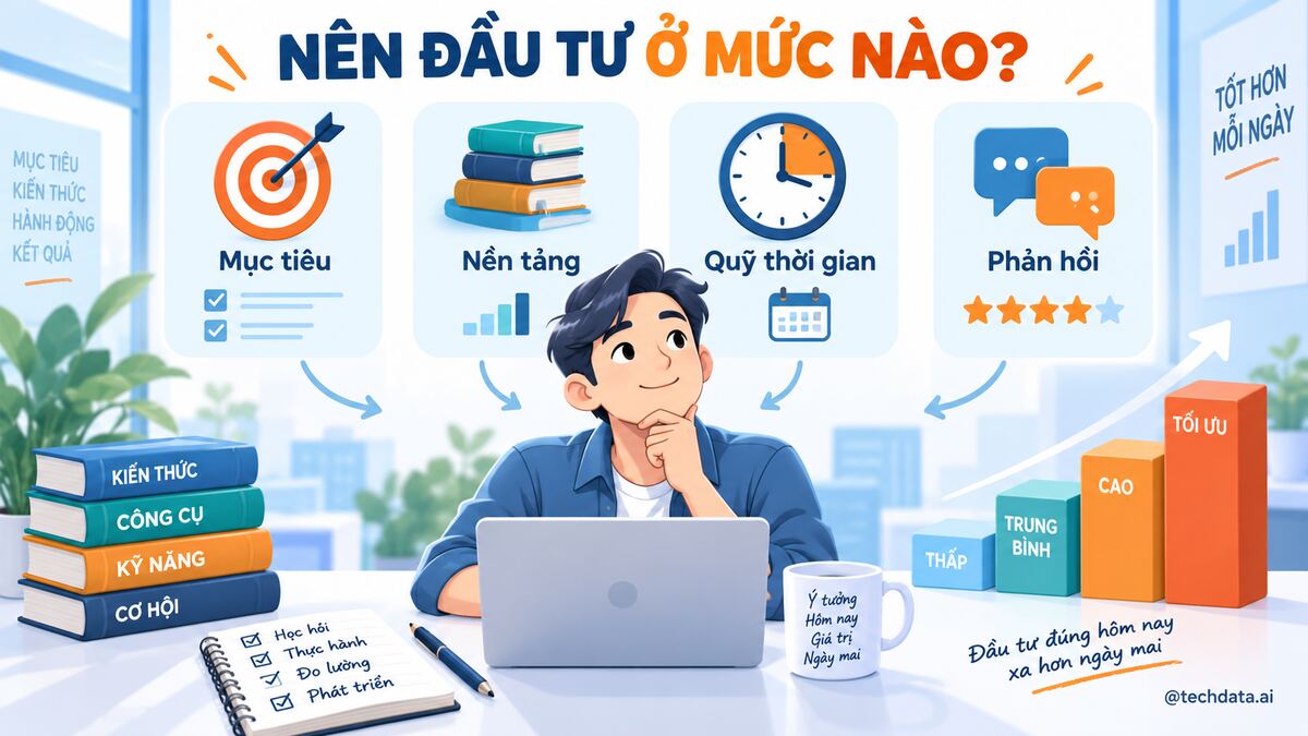 Cách chọn mức đầu tư học Data Engineer theo mục tiêu nghề nghiệp
