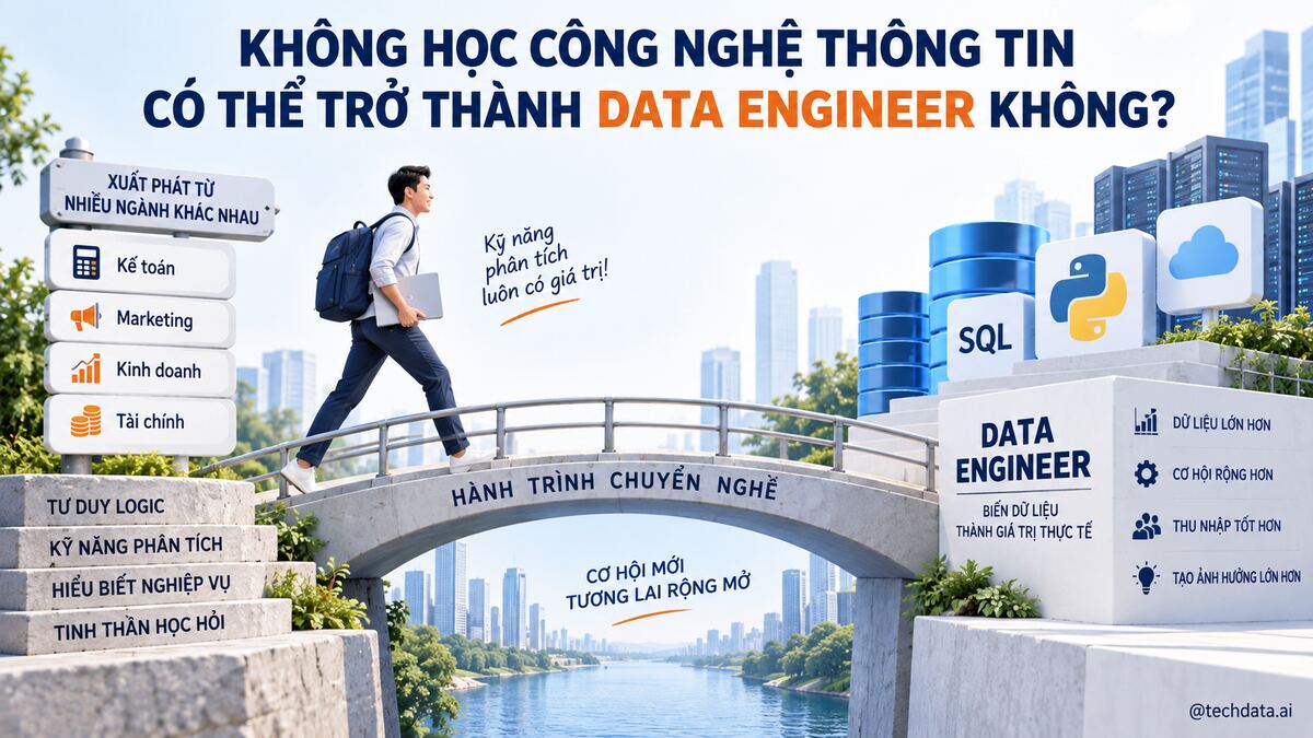 de-06-chuyen-nganh-featured Không học Công nghệ thông tin có thể trở thành Data Engineer không