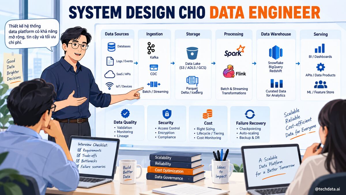 Bài toán System Design dành cho phỏng vấn Data Engineer