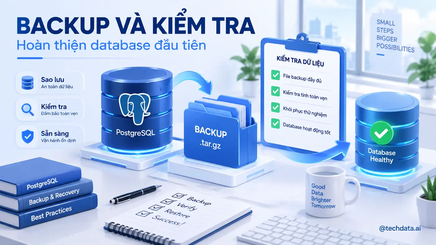 Backup và kiểm tra database PostgreSQL