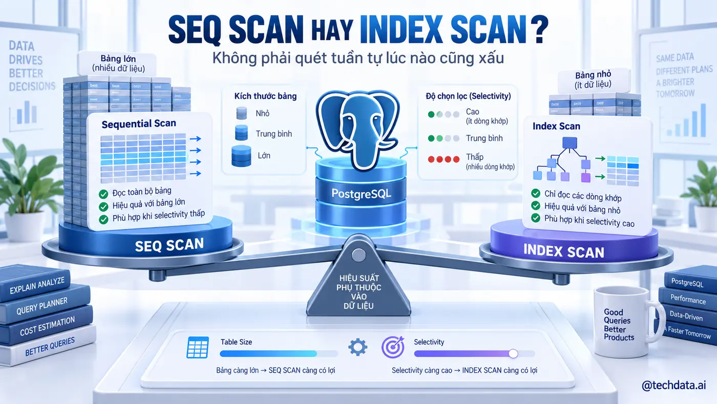 So sánh Seq Scan và Index Scan PostgreSQL