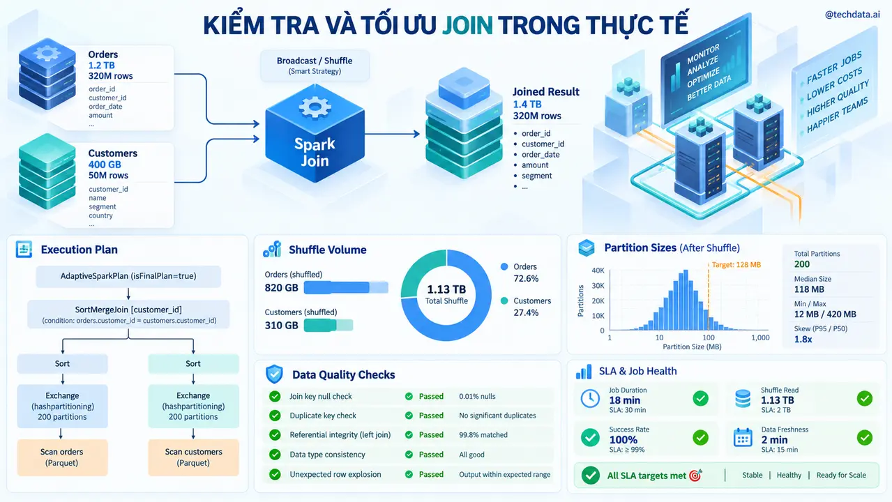 Kiểm tra và tối ưu Join trong môi trường thực tế