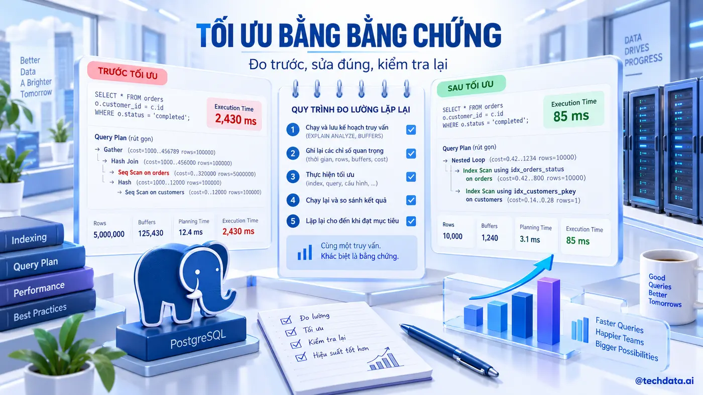 Quy trình tối ưu truy vấn bằng bằng chứng